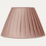 Pale Pink SFJ Silk Box Pleated Lampshade