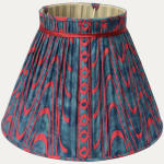 Fortuny Apollo Deep Indigo and Scarlet Red Lampshade