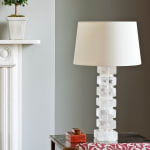 Rock Crystal Column Table Lamp