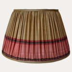 One-off Vintage Sari Lampshade 100% Wool Silk Lining