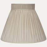 Vanilla Faille Silk Collar Top Lampshade