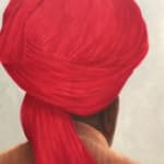 Big Red Turban by Lincoln Seligman