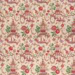Dupion Myoung Cream Red Green