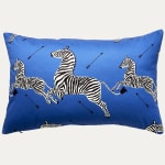 Scalamandre Zebras Petite Design in Denim Decorative Cushion