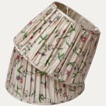 Bennison Chinese Paper Original on Oyster Silk Lampshade with Silk Lining