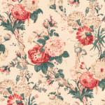 Toykyo Rose Teal on Beige