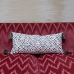 Aleta Fabrics Pretty Volubilis Oblong Cushion with Rayon Tassels