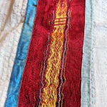 Wall Hanging In Shaped Silk Ribbons And Cotton Veil - Djerba Tunisia