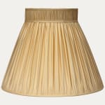 Douppion Apricot Silk Collar Top Lampshade
