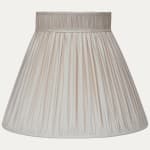 Ivory Faille Lugano Silk Collar Top Lampshade