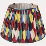 Robert Kime Harlequin Ikat Handsewn Gathered Lampshade
