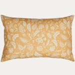Antoinette Poisson Indienne Ocre Cushion with Fabric Both Sides