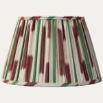 Green and Purple Silk Cotton Ikat Lampshade