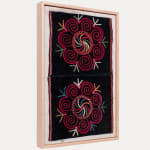 Framed Kazak Embroidery Fragment Early 20thC