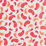Tear Drop Pink Orange On Oyster