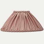 Colefax and Fowler Dart Stripe Tomato Hand-Sewn Coolie Lampshade