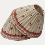 Decors Barbares Red Polonaise Coolie Lampshade with Silk Lining