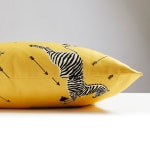 Scalamandre Zebras Petite Design in Yellow Decorative Cushion