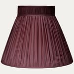 Douppion Claret Silk Collar Top Lampshade