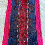 Wall Hanging In Shaped Silk Ribbons And Cotton Veil - Djerba Tunisia