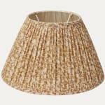 Nathalie Caramel Handsewn Gathered Lampshade