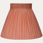 Rose Faille Hamilton Silk Collar Top Lampshade