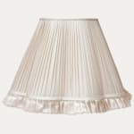 Douppion Eggshell Silk Scallop Lampshade