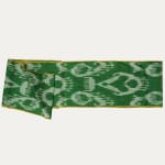 Uzbek Green Silk Ikat