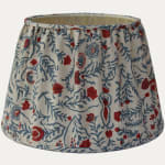Bennison Cinnabar Faded on Oyster Lampshade
