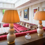 Tassinari & Chatel Classic Ivory Silk Lampshade