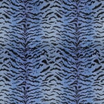 Scalamandre Tigre Blues and Black