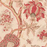 Dragon Flower Pink Green On Oyster