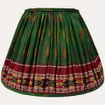 Vintage Pochampally Silk Ikat Sari Lampshade