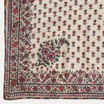 Block Printed Kalamkari with Pen Work on Cotton