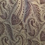 Paisley leaf Sage Aubergine