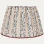 Nicholas Herbert Lucinda Stripe Estate Handsewn Lampshade with Bespoke Braid