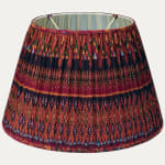 Spectacular Handloomed Thai Silk Handsewn Lampshade With Silk Lining