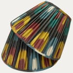 Handwoven Multicoloured Silk Ikat Lampshade