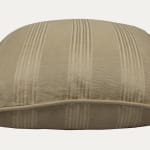 Patrick Gallagher Tessuti Sorrento Stripe Pietra Cushion with Piping
