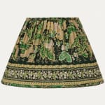 Decors Barbares Dans le Foret Green Lampshade with Silk Lining