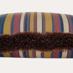 Robert Kime Turkoman Stripe Decorative Cushion with Jewel Brush Fringe