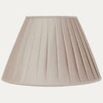 Mist Faille Lugano Silk Box Pleated Lampshade
