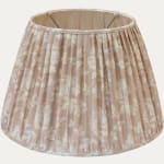 Robert Kime Banon Caramel Fabric Hansen Gathered Lampshade