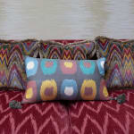 Bermingham and Co Silk and Cotton Ikat Cushion