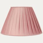 Douppion Blush Silk Box Pleated Lampshade