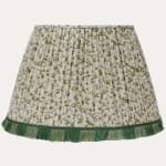 Claremont Ada Clover Handsewn Gathered Lampshade with Fringe Trim
