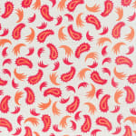 Tear Drop Pink Orange On Oyster