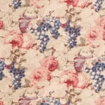 Rosevine Faded Blue Pink On Beige
