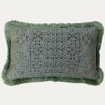 Guy Goodfellow Fez Weave Agean Cushion with Brush Fringe