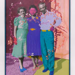 Daisy Patton, Untitled (Five Color Fade Women with Bellflowers), 2023